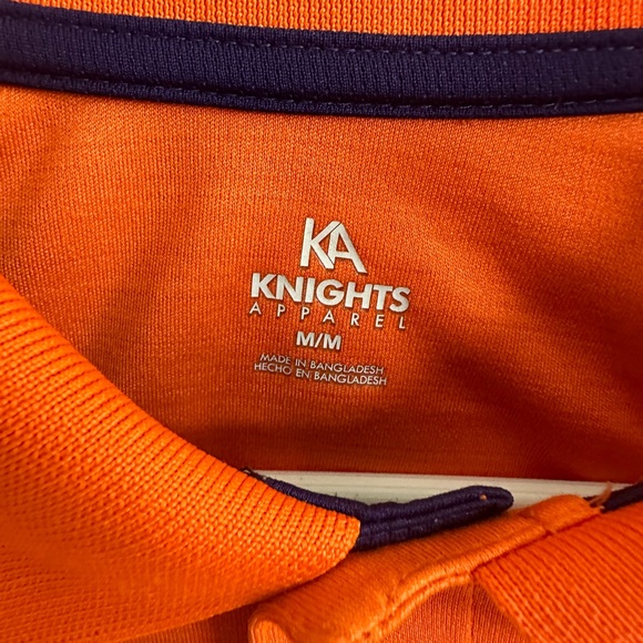 Clemson Tigers Knights Apparel Orange Polo Shirt Size 38-40 Medium - Picture 4 of 6